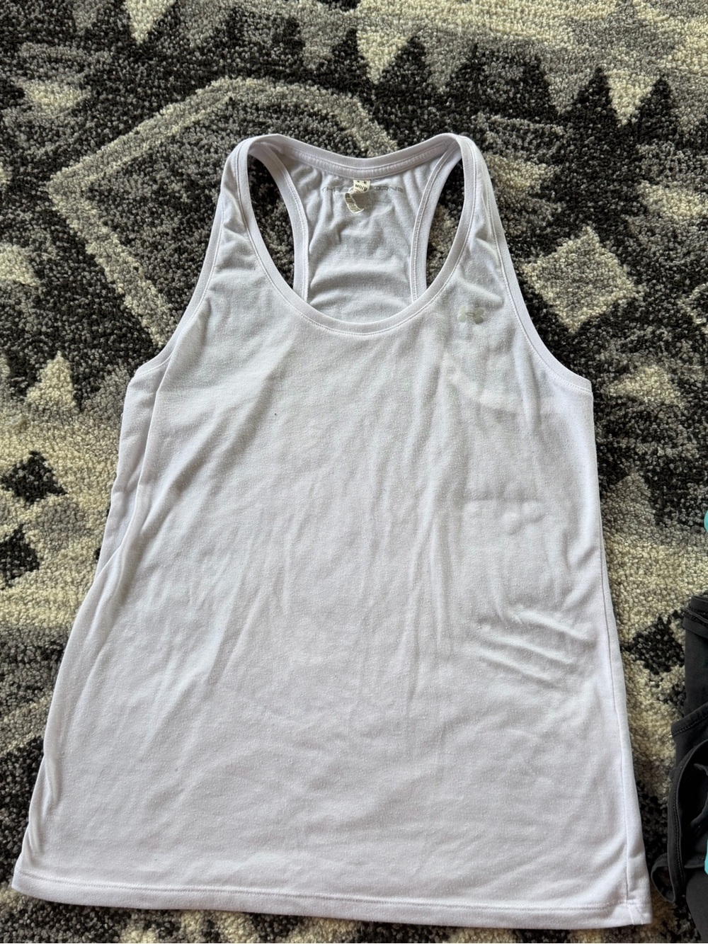 Under Armour White Racerback Performance Tank